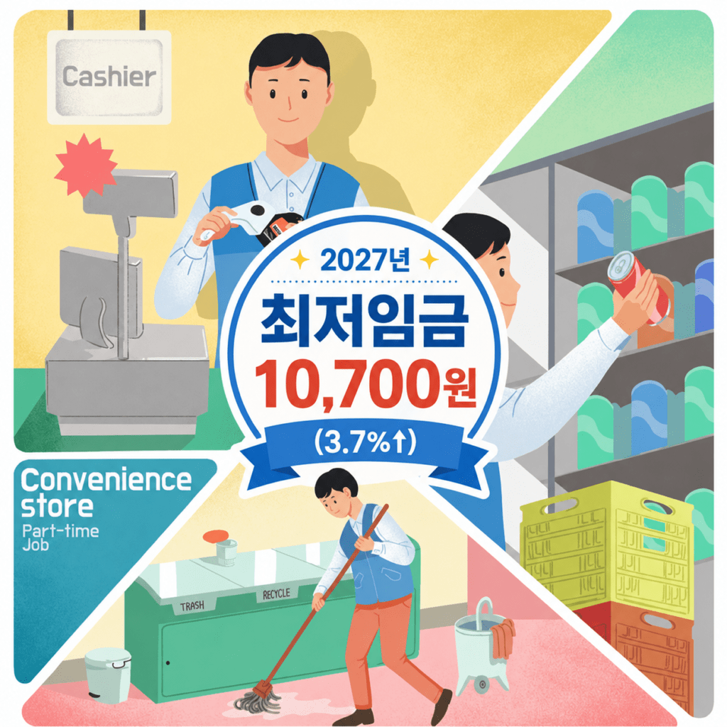 2027년 최저임금을 알려주는 이미지